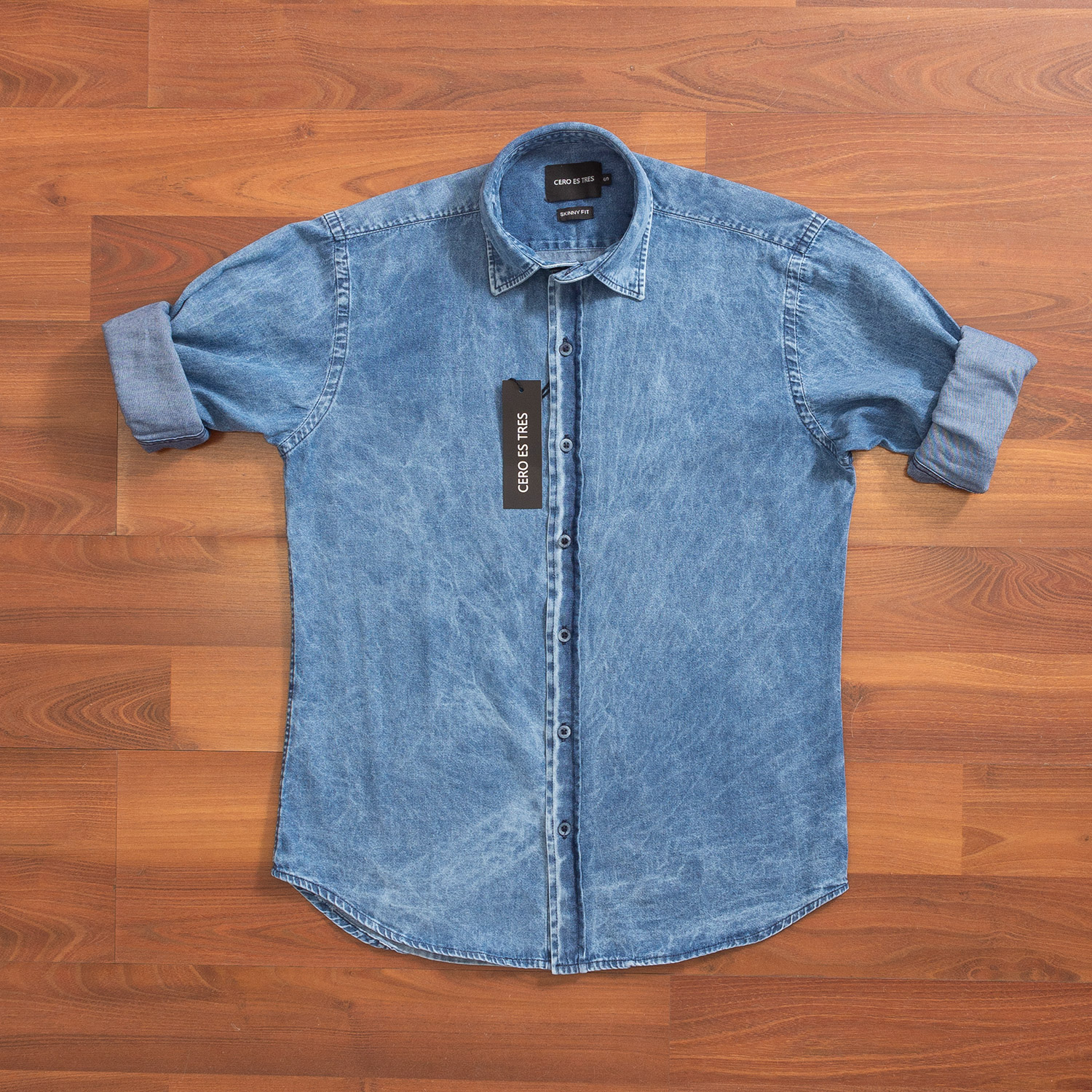 7001DENMLBA - CAMISA NIMES SK BLUE ACID